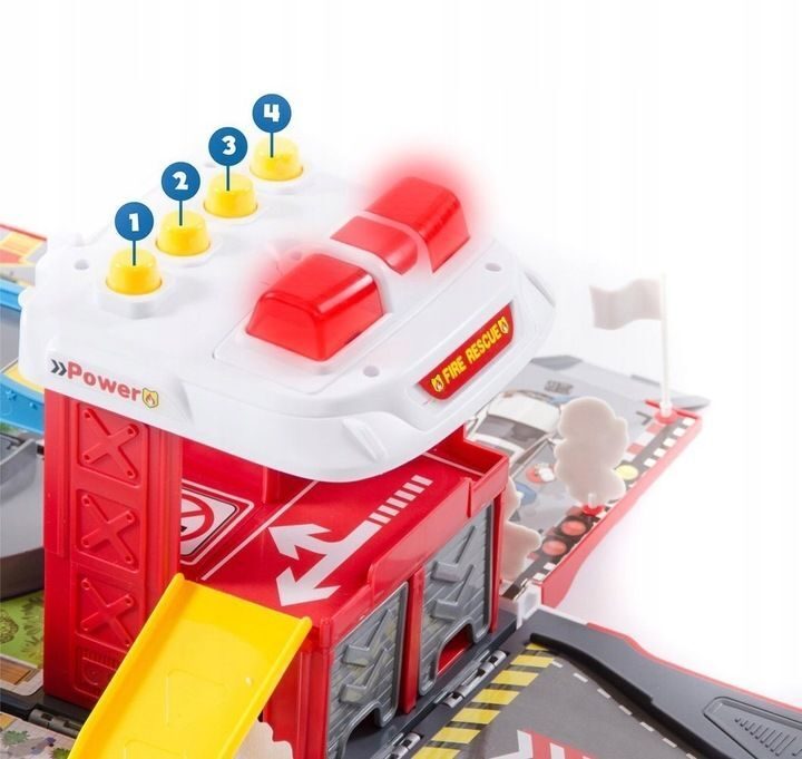 Interactieve kinderspeelgoedbrandweerkazerne XXL-set
