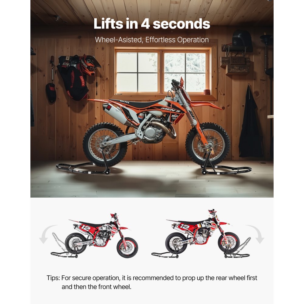 Motorrad-Ständer-Lift vorne und hinten, 50 kg schwerer Vorderrad-Doppelgabelständer, Hinterrad-U+L-Gabelschwingen-Spulenständer, Motorrad-Wagenheber für die meisten Motorräder Motorrad-Ständer-Lift vorne und hinten, 50 kg schwerer Vorderrad-Doppelgabelständer, Hinterrad-U+L-Gabelschwingen-Spulenständer, Motorrad-Wagenheber für die meisten Motorräder