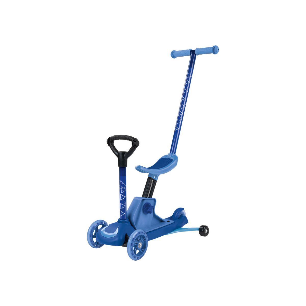 Playtive 4-in-1-Kleinkindroller mit höhenverstellbarem Sattel