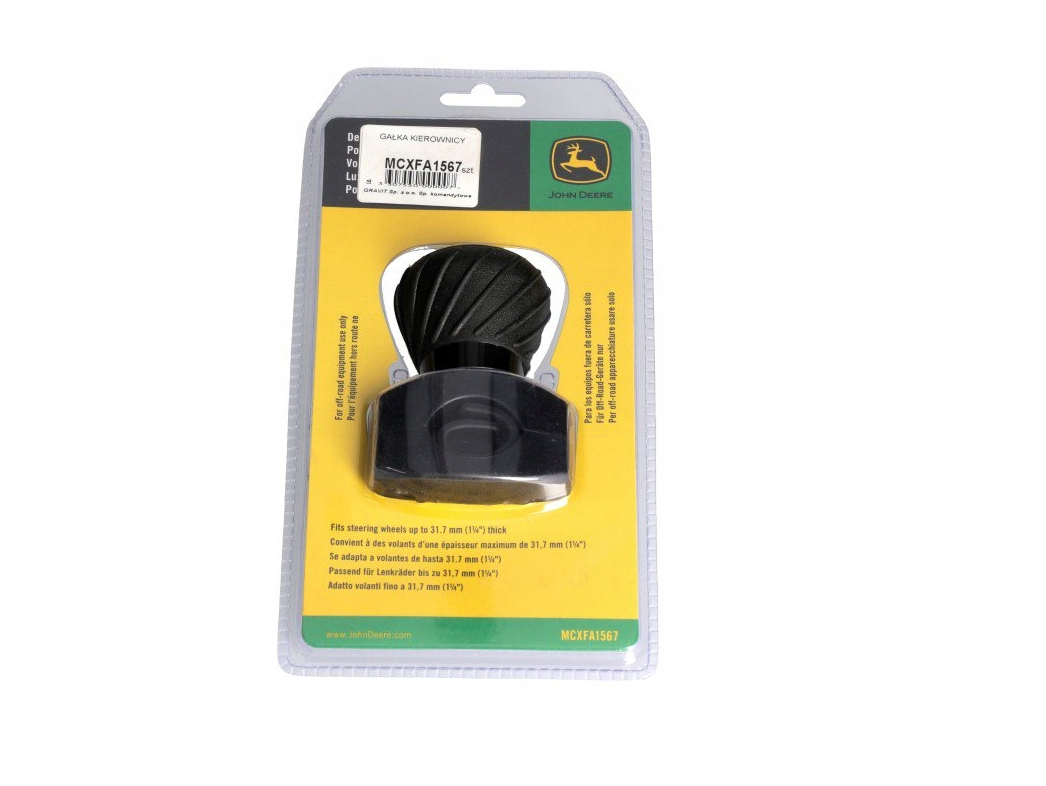 John Deere MCXFA1567 steering wheel button comfortable