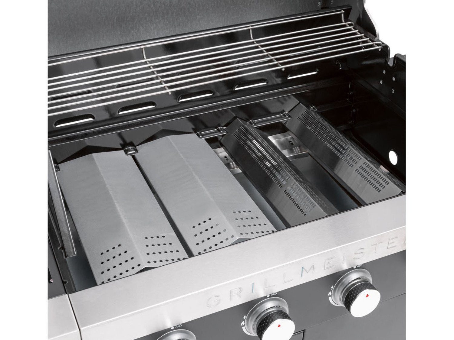 BBQ GRILLMEISTER gril à gaz 4 plus 1 brûleur