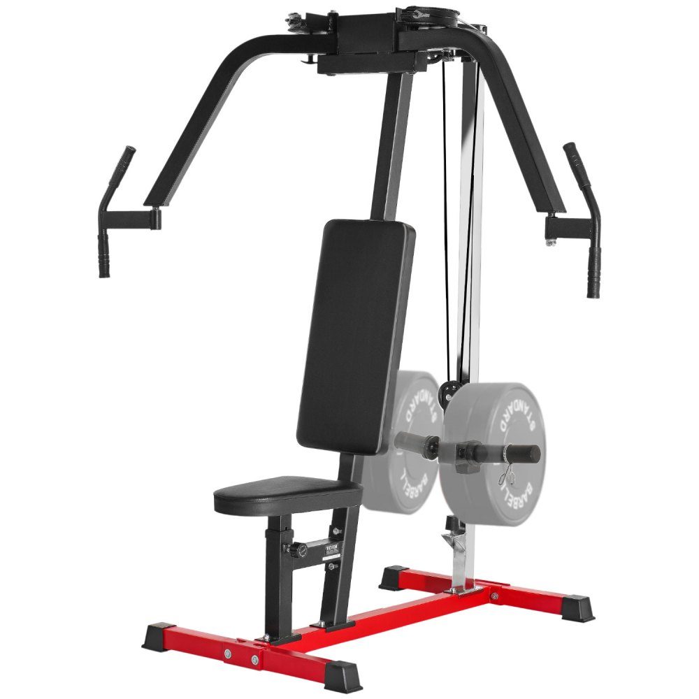 Butterfly machine special machine (204 kg load capacity) for the upper body for the home gym, adjustable fitness station, for muscle training (chest, back, rear deltoid)