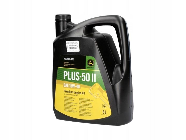 Oryginalny olej silnikowy JOHN DEERE PLUS 50 II 15W-40 5l Oryginalny olej silnikowy JOHN DEERE PLUS 50 II 15W-40 5l