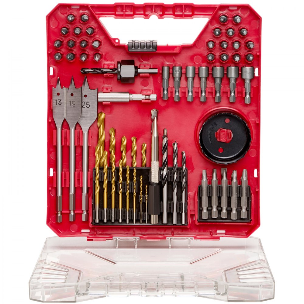 EVOR screw extractor Borher set 70 pieces, screwdriver set, screwdriver set suitable for drilling and screwing in wood, metal and cement, drill sets combination set sorted in an organized carrying case EVOR screw extractor Borher set 70 pieces, screwdriver set, screwdriver set suitable for drilling and screwing in wood, metal and cement, drill sets combination set sorted in an organized carrying case
