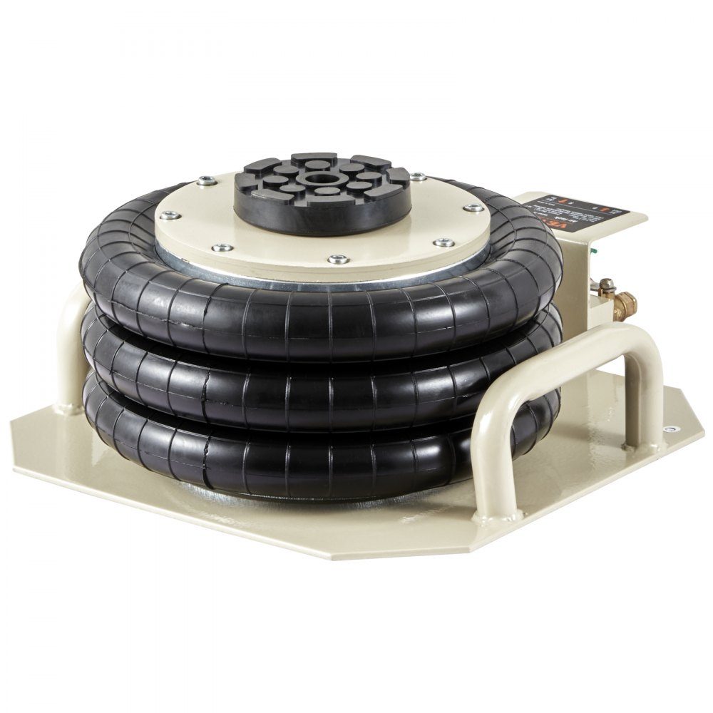 Pneumatic car jack Air Jack 3 t, white Triple Bag Air Jack 140-450 mm lifting height Bag Air Jack, 5 minutes lift Air Jack jack for SUV, truck, bus etc