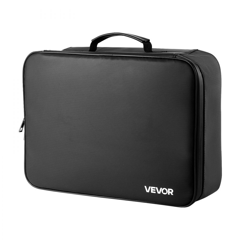 Fireproof Document Box Document Bag 1000°C Heat Insulated Waterproof Document Storage Box with Lock Portable Multi-layer Briefcase for Passports Important Documents