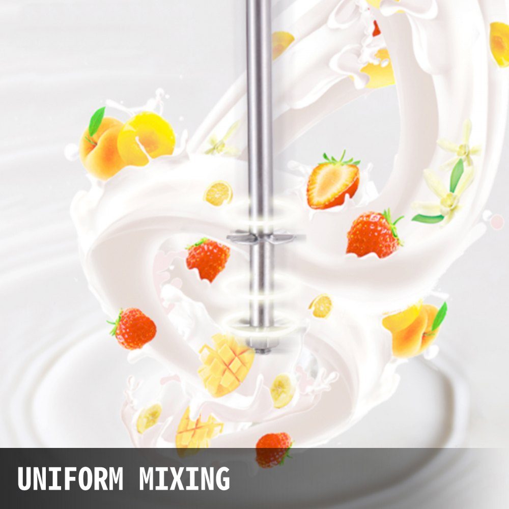 Getränkemixer 150W, Milchshaker elektrisch 800ml, Doppelköpfe, Silber, Elektromixer für Shakes, Cocktailmixer, Milchshakemaschine, Barmixer, Standmixer, gewerbliche private Nutzung