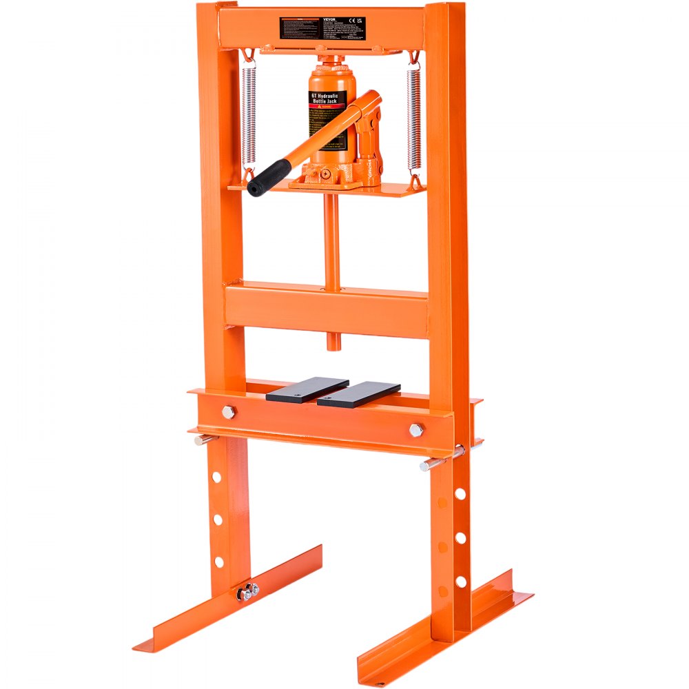 Presse hydraulique d'atelier 6 t, presse à châssis de voiture 55-250 mm, hauteur de levage 110 mm, presse à roulement manuelle, presse d'atelier en acier au carbone pour bagues de voiture, rotules, joints en U, etc. Presse hydraulique d'atelier 6 t, presse à châssis de voiture 55-250 mm, hauteur de levage 110 mm, presse à roulement manuelle, presse d'atelier en acier au carbone pour bagues de voiture, rotules, joints en U, etc.