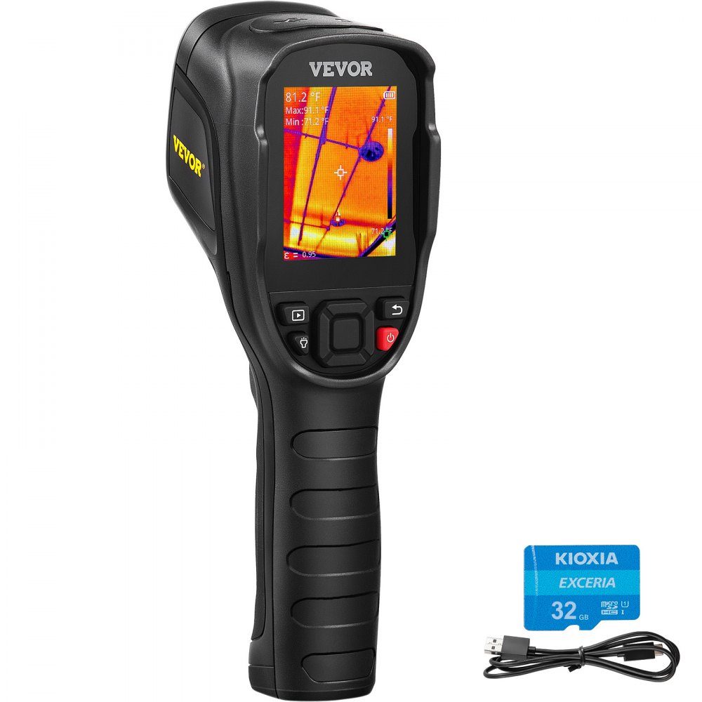 Handheld Thermal Imaging Camera 240x180 IR Resolution Infrared Camera Thermometer 40mK Thermography Camera -20-350°C Thermal Imaging Camera CE Certified Troubleshooting HVAC Systems Air Leak Identification