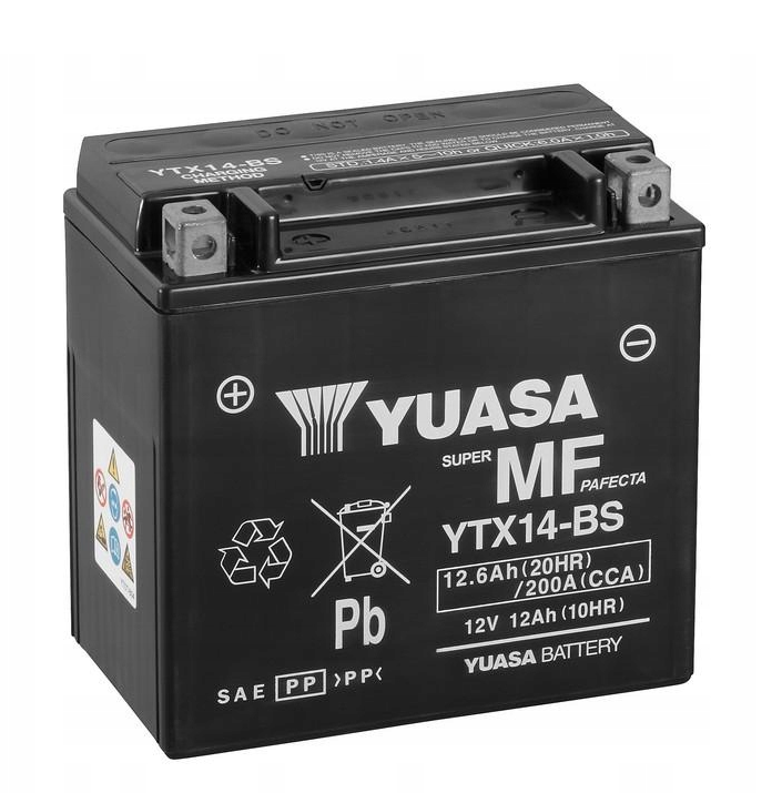 YUASA 12V 12,6AH 200A YTX14-BS L+ – Réf. HT-47039