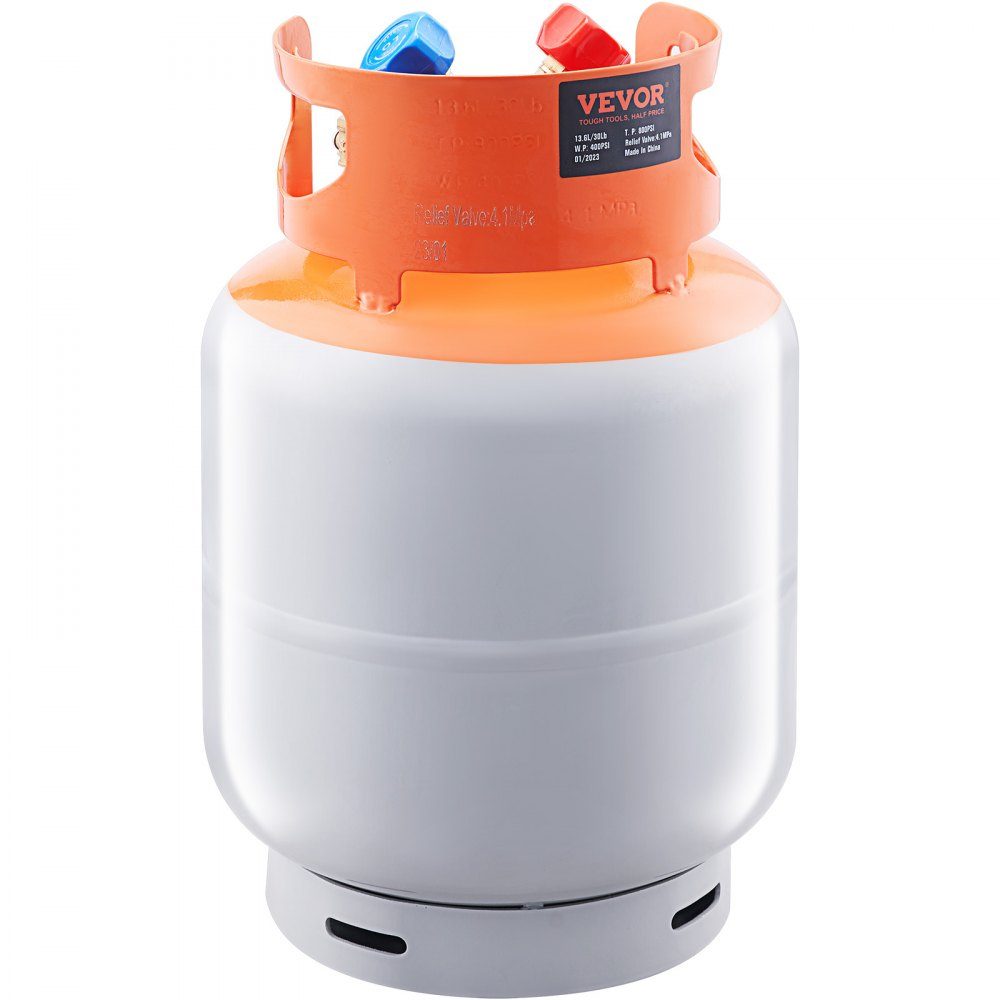 Refrigerant Recovery Tank 13.61kg 27.6bar Reusable Cylinder Tank Φ 250 x 390mm Refrigerant Recovery Tank Orange HP295-Stahl Refrigerant Recovery Tank