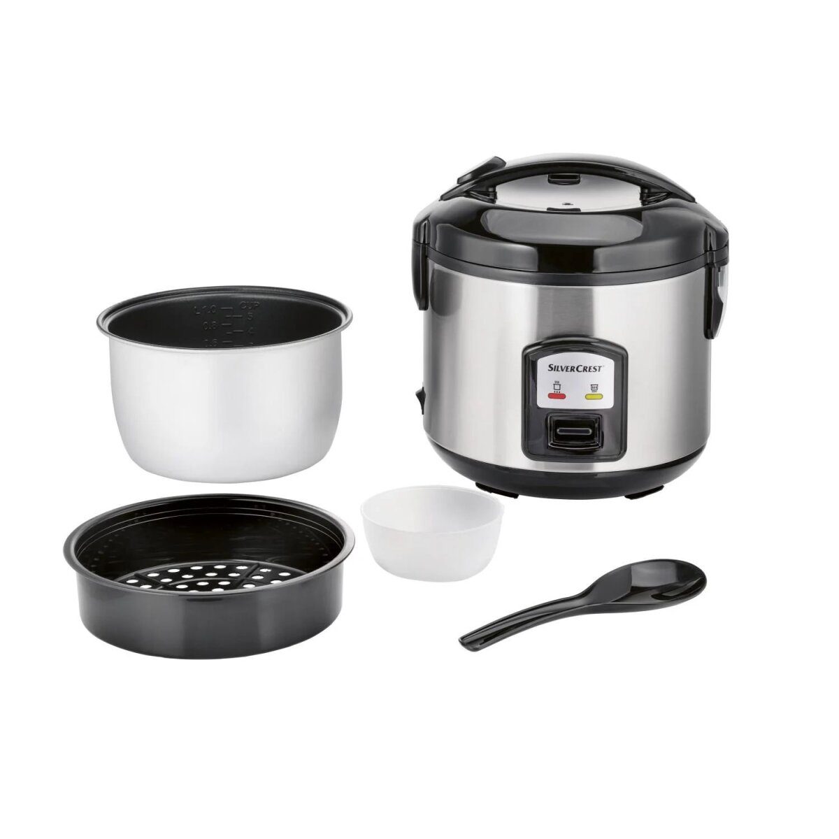 SILVERCREST® KITCHEN TOOLS Urządzenie do gotowania ryżu z miarką i łyżką do ryżu SRK 400 D2