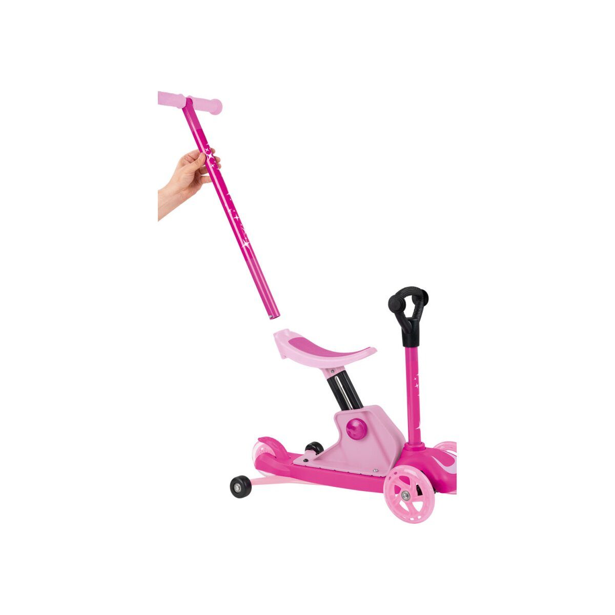 Playtive 4-in-1-Kleinkindroller mit höhenverstellbarem Sattel