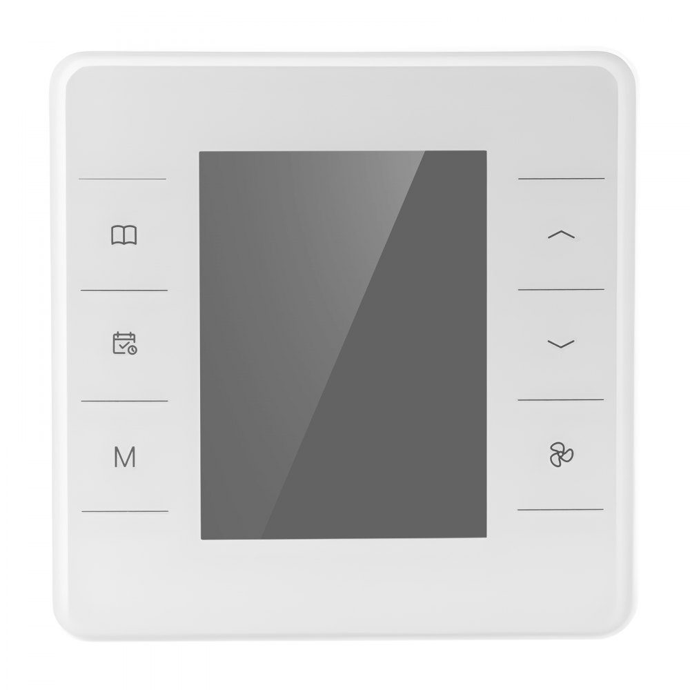 Thermostat programmable 7 jours, thermostat d'ambiance pour pompe à chaleur, climatisation, chauffage au sol, écran LED avec rétroéclairage, large plage de température de 5 à 37 °C, blanc