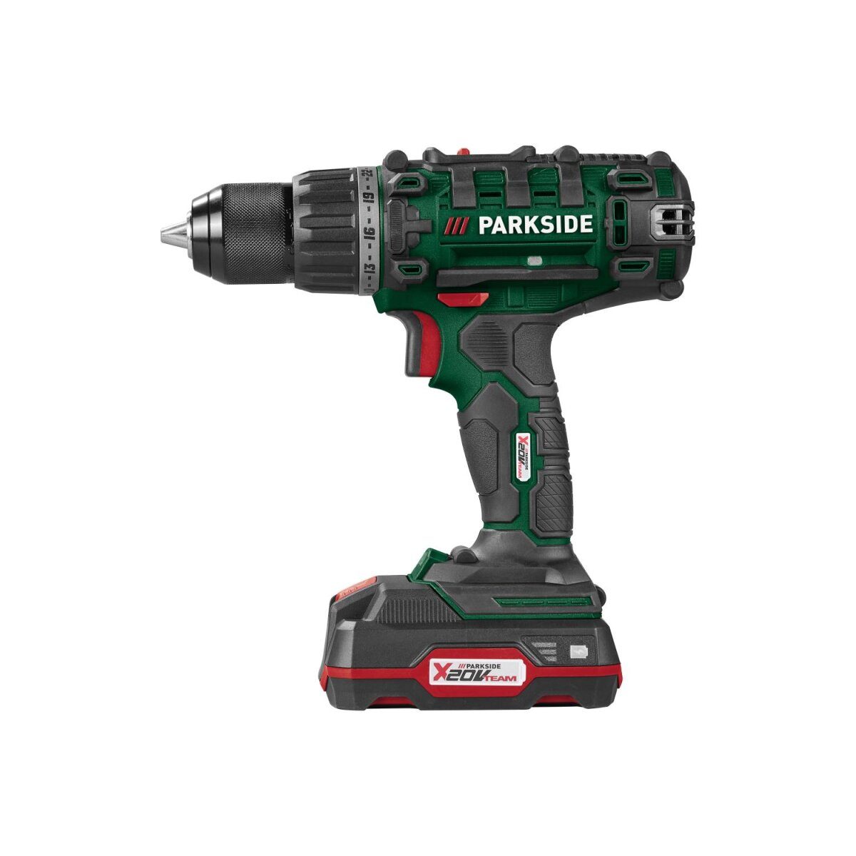 PARKSIDE® 20 V Akku-Bohrschrauber-Set „PABS 20-Li G8“, mit Akku und Ladegerät, inklusive diversem weiteren Zubehör