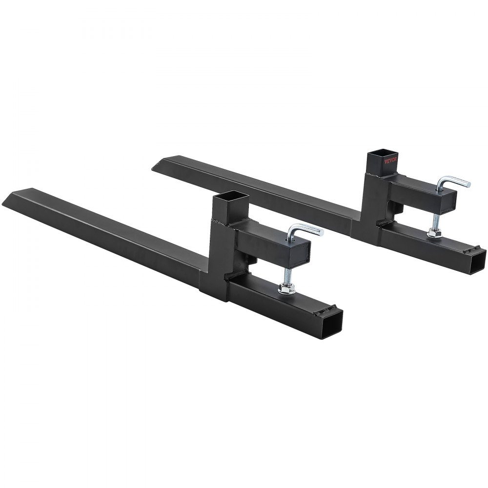 2x Palettengabeln klemmbar 1090x70x230mm Gabelträger 907kg Tragkraft Gabelzinken 109cm Gesamtlänge mit 76,2cm Gabelblatt Gabelstapler Gabelstaplerzinken Frontlader Palettenrahmen