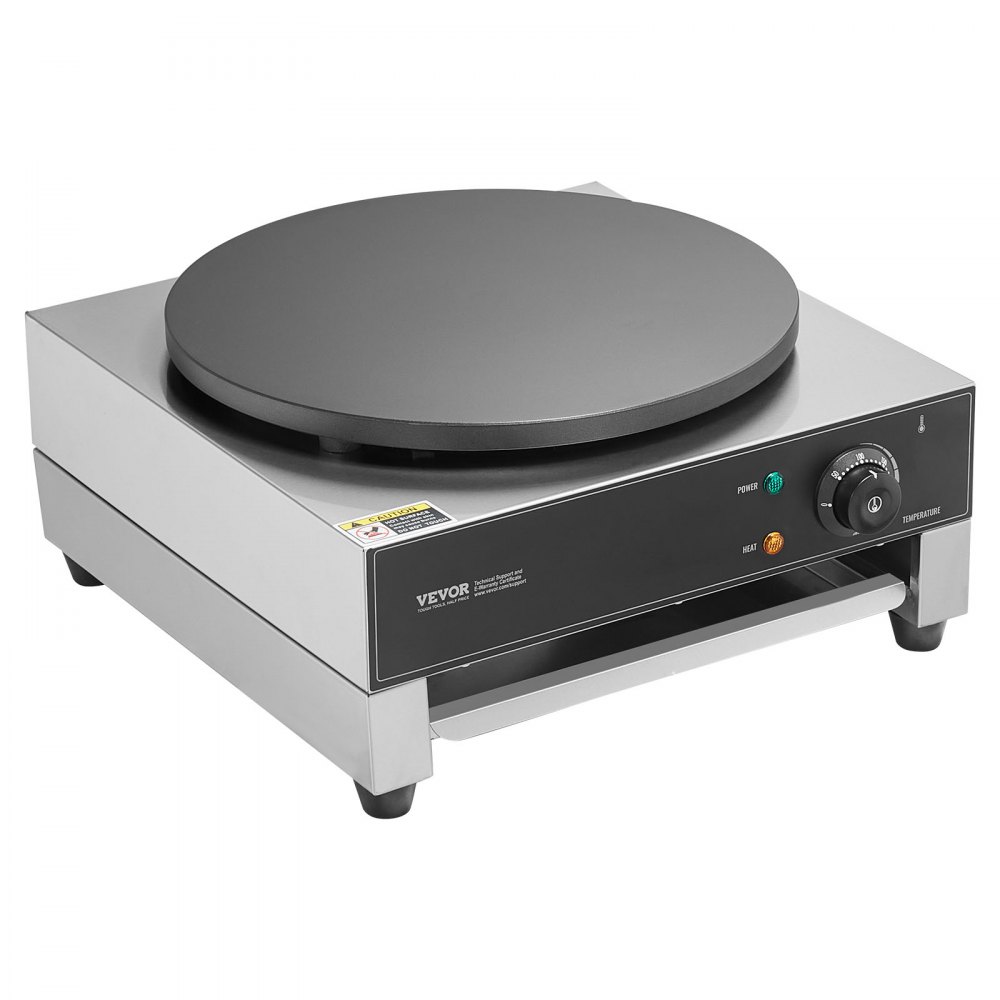 electric crepe maker crepe machine 3000W flat crepe griddle 40cm, non-stick stainless steel pancake stove, round cereal pancake stove, temperature control electric crepe maker crepe machine 3000W flat crepe griddle 40cm, non-stick stainless steel pancake stove, round cereal pancake stove, temperature control