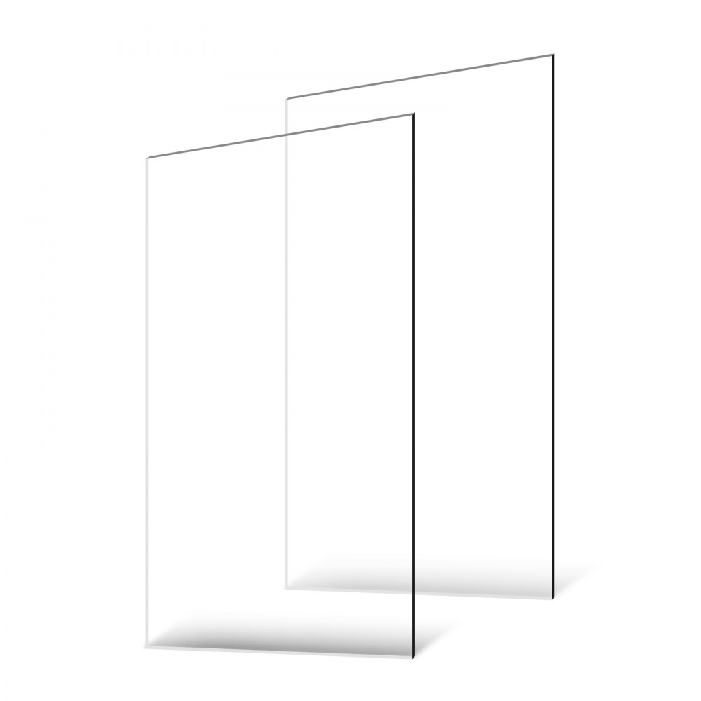 Plexiglas acrylplaten, set van 2 plastic platen, 610x1219 mm, 3 mm dik, helder gegoten plastic glas voor ambachtelijke projecten, vervangend glas voor fotolijsten, doe-het-zelf-display, gemakkelijk te snijden Plexiglas acrylplaten, set van 2 plastic platen, 610x1219 mm, 3 mm dik, helder gegoten plastic glas voor ambachtelijke projecten, vervangend glas voor fotolijsten, doe-het-zelf-display, gemakkelijk te snijden