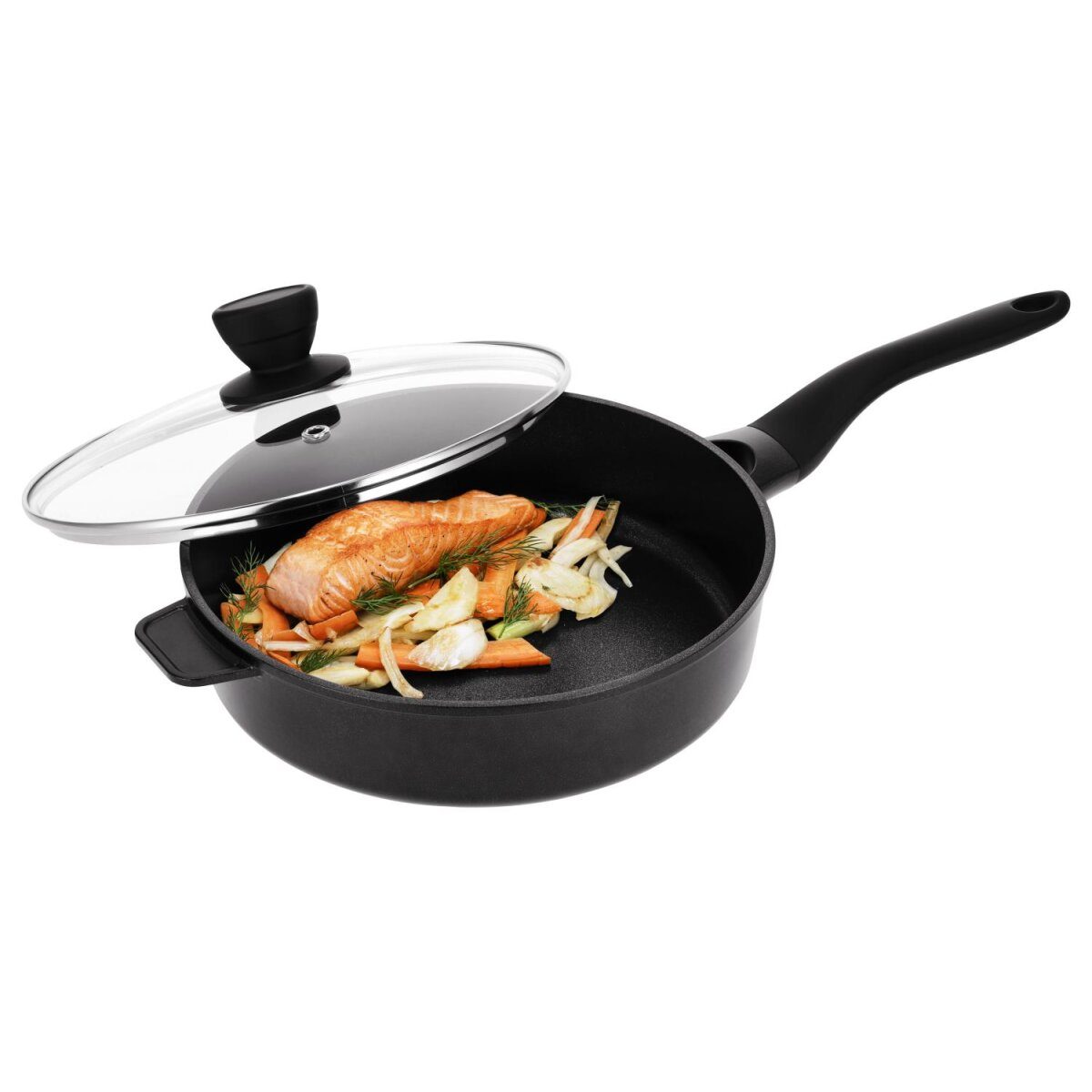 SILVERCREST® braadpan van gegoten aluminium met deksel, Ø 28 cm
