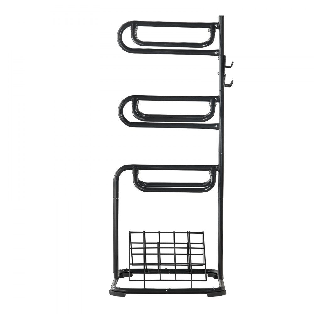 Freestanding saddle stand, 3 tier saddle stand, heavy duty saddle cover stand, removable and rotating, English and western saddle stand for saddle room organization