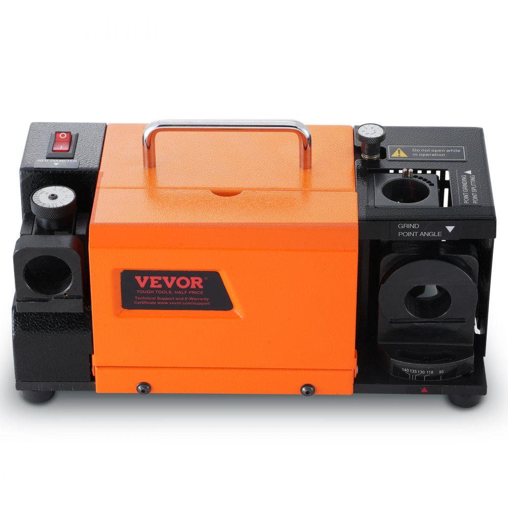 Drill Grinder 120W Drill Grinder 4500RPM Sharpening Station 45# Steel Drill Sharpener 95-135° Adjustable Tip Angle 18 Collet Chucks Suitable for Drill Diameter φ3-20mm