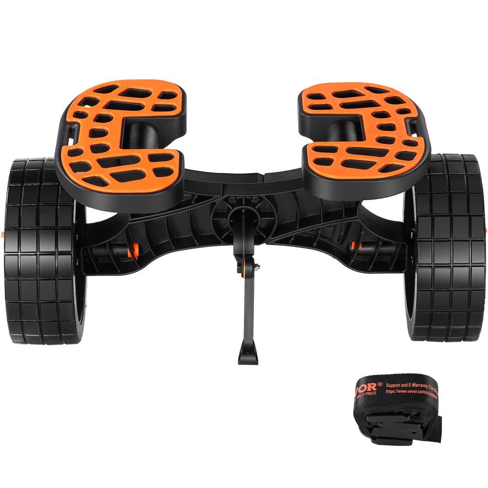 Kayak Cart, Aluminum Alloy Canoe Cart, 655 x 305 x 310mm, Load 145kg, Double Strap Design, Accessories for Boat Cart, Kayak, Canoe, Transport Cart, Trolley, Surf Cart, Boat Trailer, Folding Boat