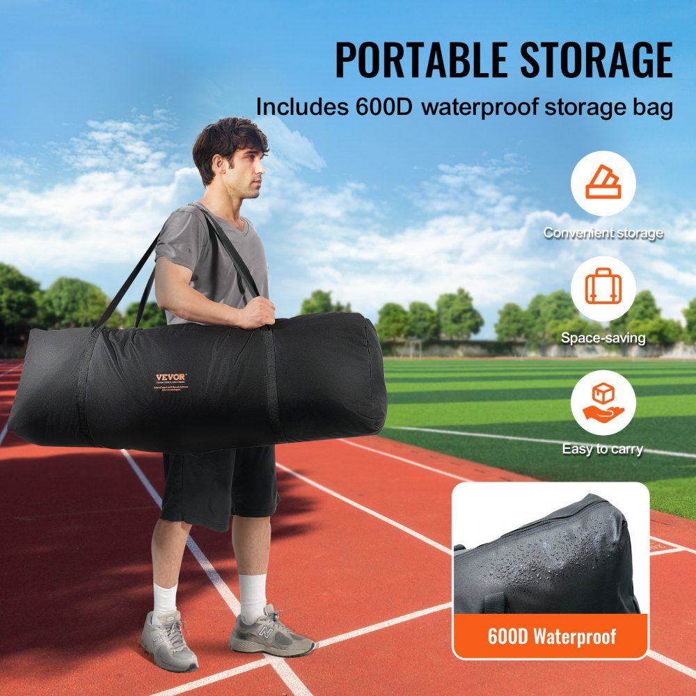 L Shape Baseball for Batting Cage, 84" x 38" x 84" Baseball and Softball Safety Umbrella, Portable Batting Net with Carry Bag and Ground Spikes, Pitching Net to Protect Pitchers, Black