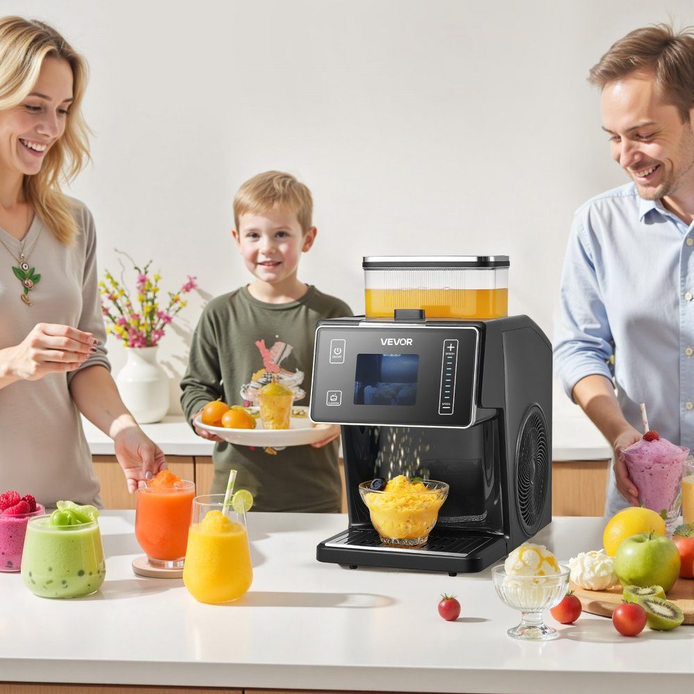 Snowflake Ice Machine, 20kg/day Ice Shaving Machine, Ice Shaver with Stainless Steel Blade, Electric Bingsu Machine with 0.8L Tank, 90 Quick Cooling, for Small Events at Home