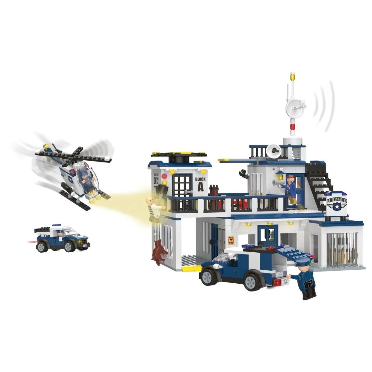 PLAYTIVE CLIPPYS Set L, with many accessories (police station)