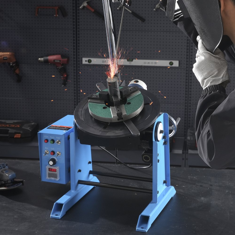 Schweißdrehtisch 120 W Schweißpositionierer 0,5–6 U/min Manipulator 25 kg (horizontal)/50 kg (vertikal) Drehtisch 0–90° Neigungswinkel KD200 Dreibackenfutter zum Schneiden, Schleifen, Montieren Schweißdrehtisch 120 W Schweißpositionierer 0,5–6 U/min Manipulator 25 kg (horizontal)/50 kg (vertikal) Drehtisch 0–90° Neigungswinkel KD200 Dreibackenfutter zum Schneiden, Schleifen, Montieren