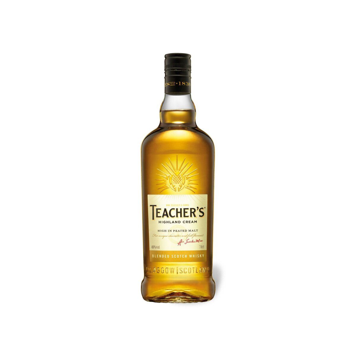 Teacher’s Highland Cream Blended Scotch Whisky 40% Vol – Artikelnr. HT-55682