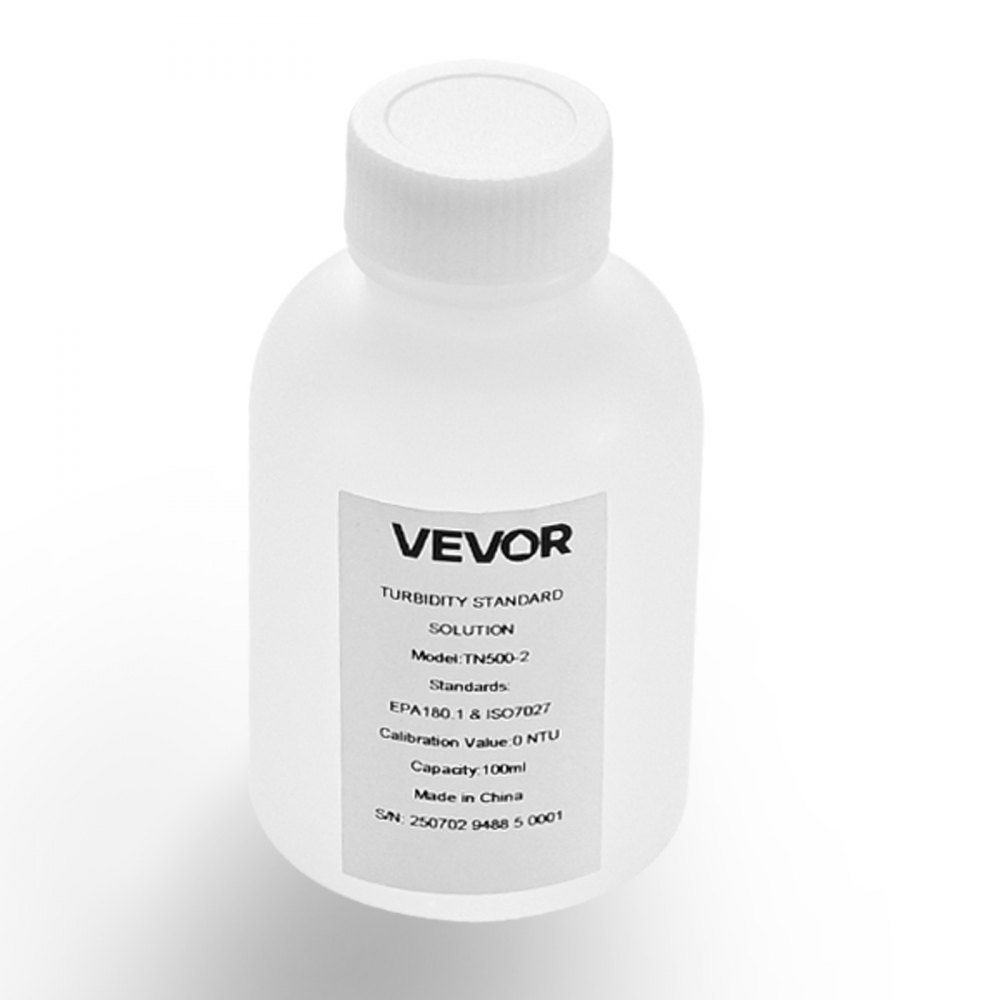 Trübungskalibrierlösung 0 NTU 100 ml, Standard-Trübungslösung zum Nachfüllen von Trübungsmessgeräten, Nulldrift für stabile Konzentration, gebrauchsfertig, geeignet für Weiß-/Rotlicht