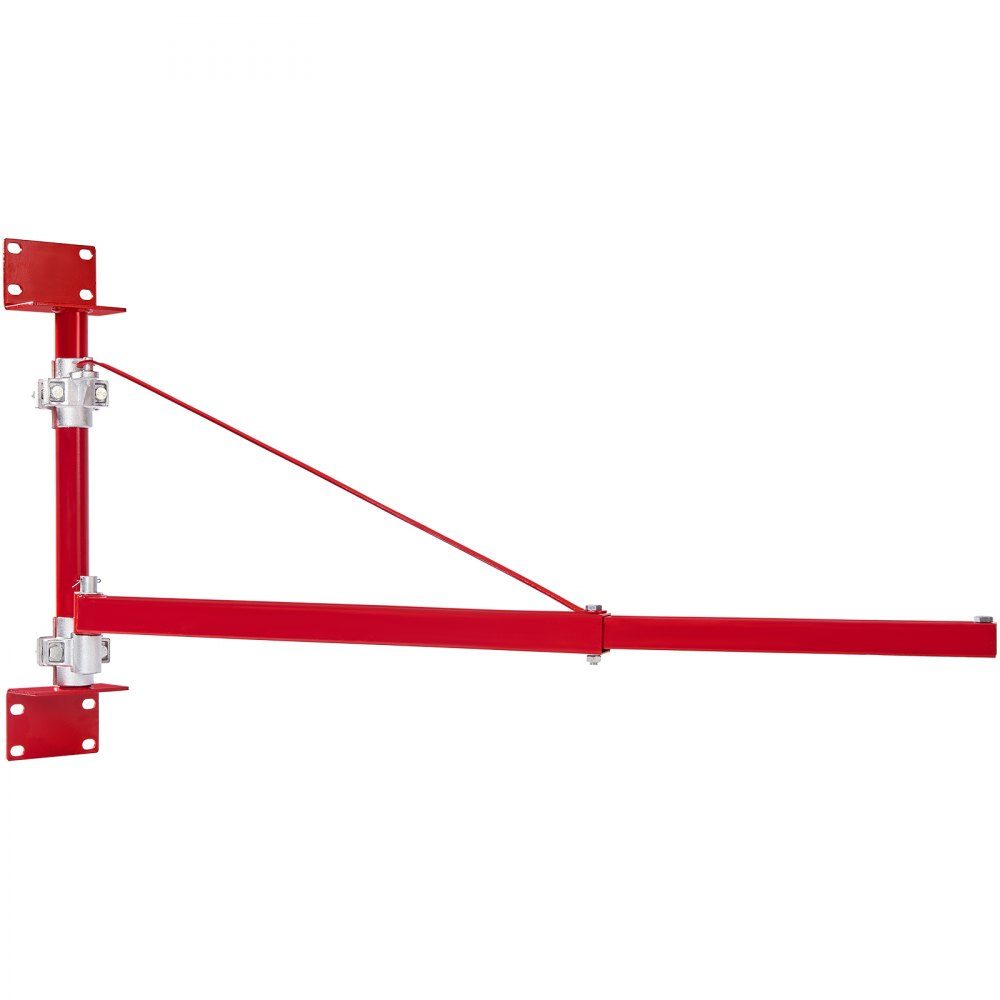 Electric Lift Support Arm 600kg Load Capacity Lift Bracket Swivel Arm with Rod Steel Lift Frame 180° Rotating Scaffolding Lift Arm Winch Lifting Arm for Workshop Garage