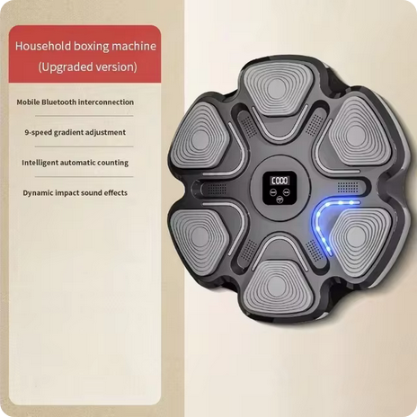 Music box training device for boxing enthusiasts