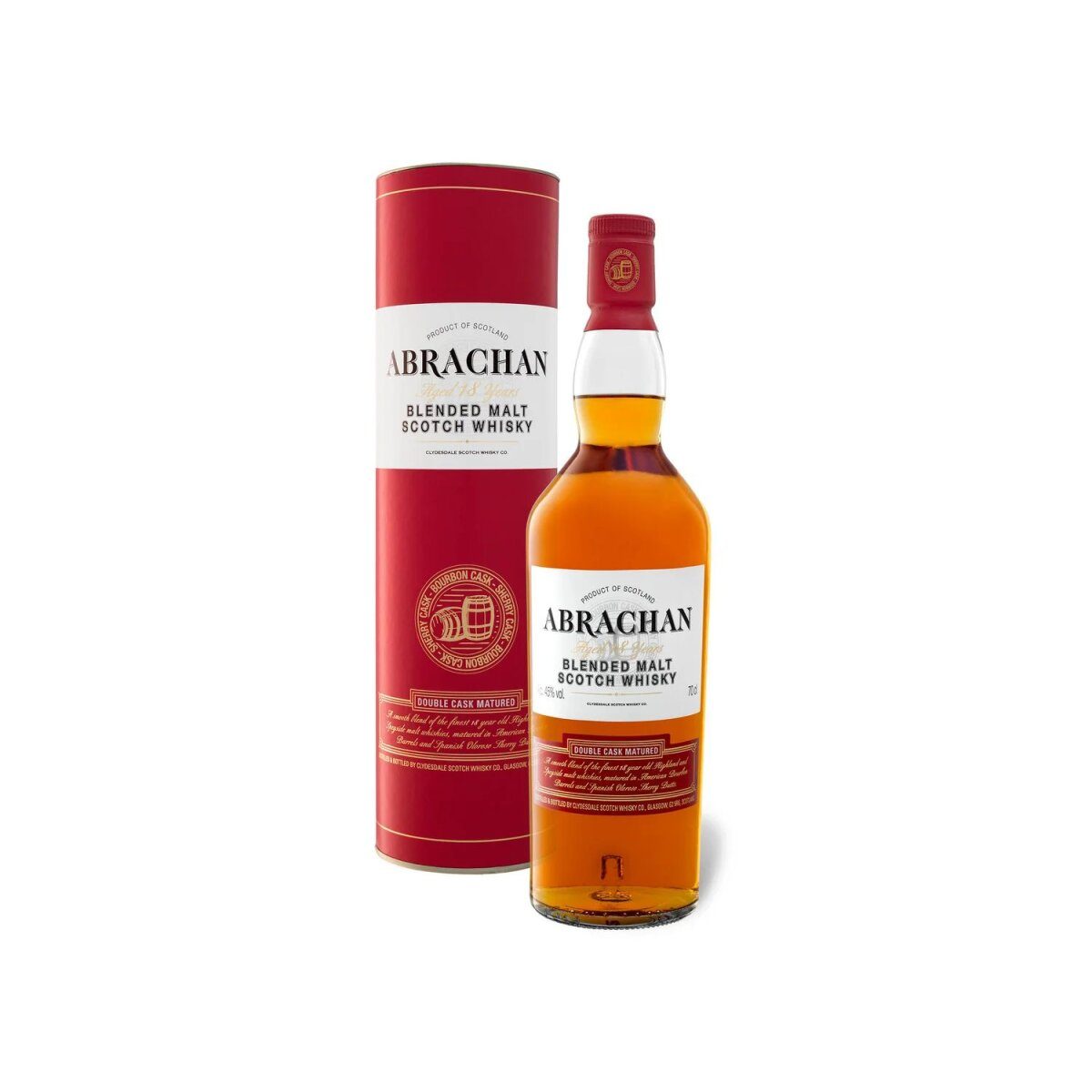 Abrachan Blended Malt Scotch Whisky 18 Jahre Double Cask Matured 45 % Vol