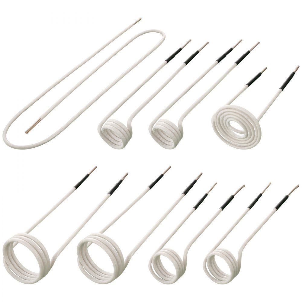 Induction Heating Coil Set 8pcs Heat Resistant Induction Heating Tool with flexibility and long service life for removing rusty screws and nuts