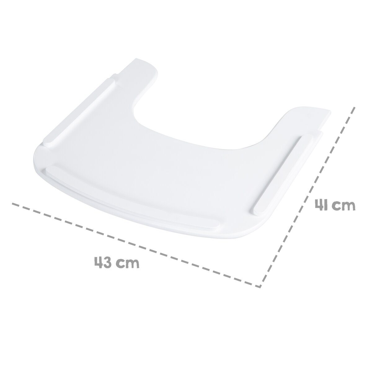 planche à manger roba pour 'Sit Up Flex' - compatible avec le système de ceinture et les supports - bois blanc