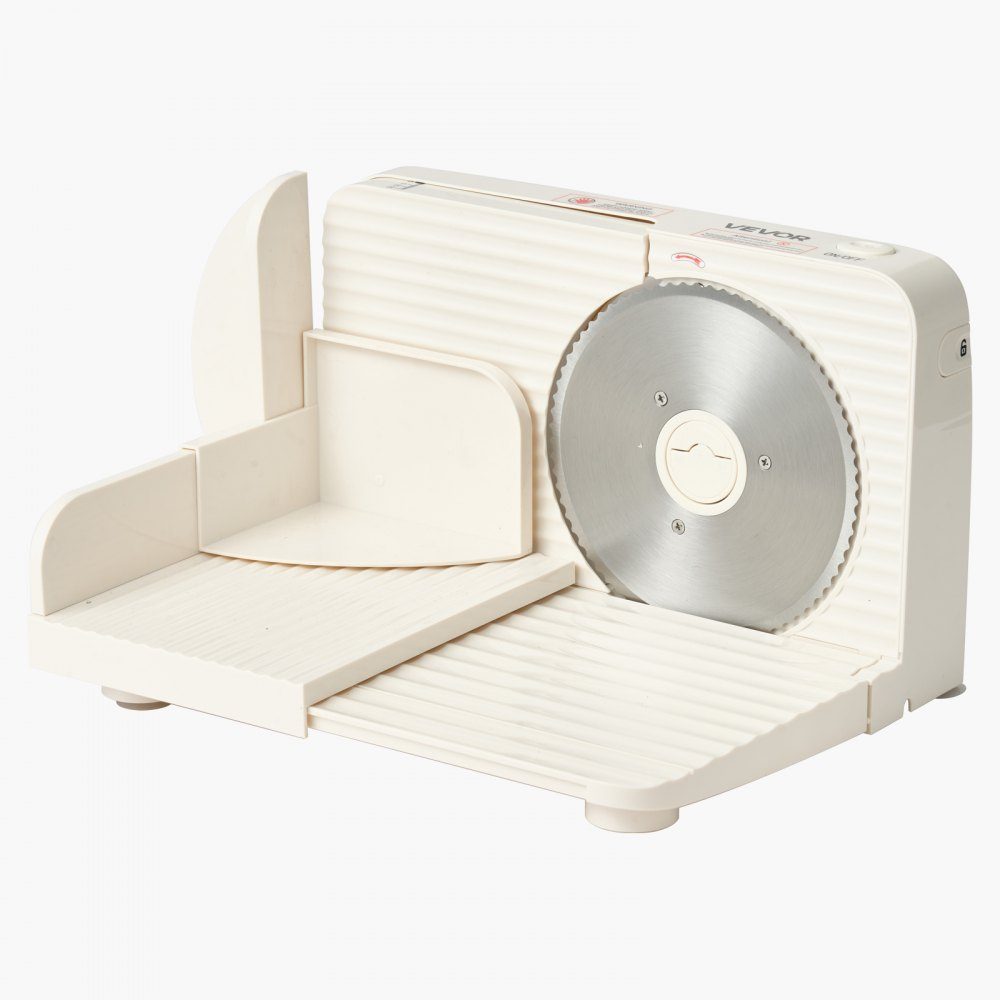 Universele snijmachine, vleessnijder, 180 W elektrische universele snijmachine met 17 cm mes, vleessnijder met 0-15 mm verstelbare dikte, voor bevroren vlees, ham, prime steak
