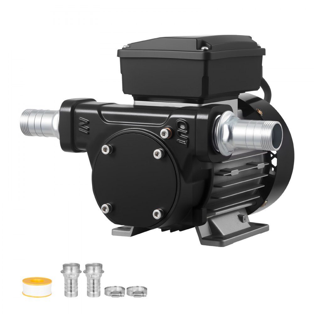 Pompe de transfert de carburant, 230 V AC, pompe de transfert de diesel électrique, 60 L/min, hauteur d'aspiration maximale 2,4 m, hauteur de refoulement maximale 13,7 m, pour kérosène, biodiesel, machines agricoles