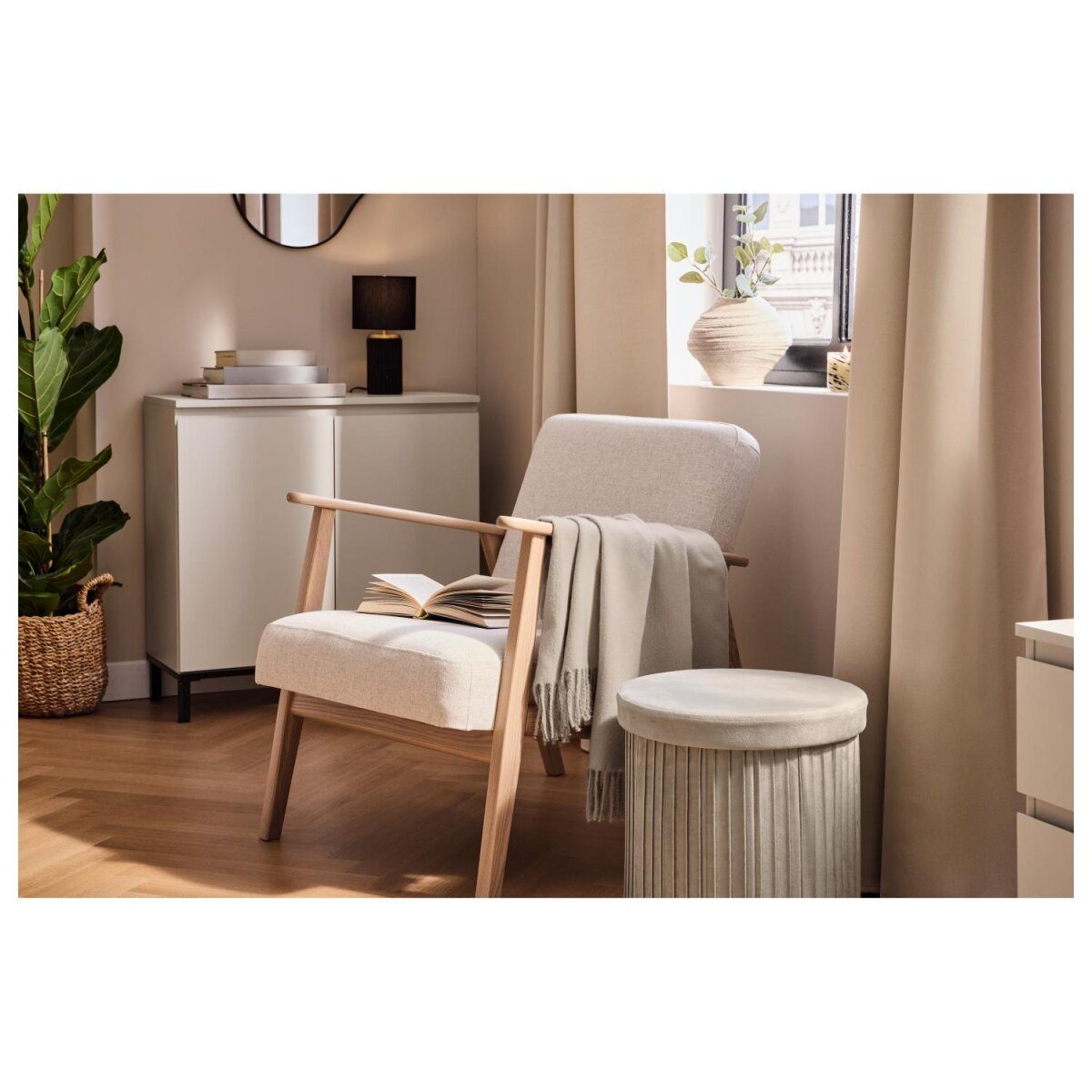 LIVARNO® chest of drawers, with 2 doors, cashmere gray