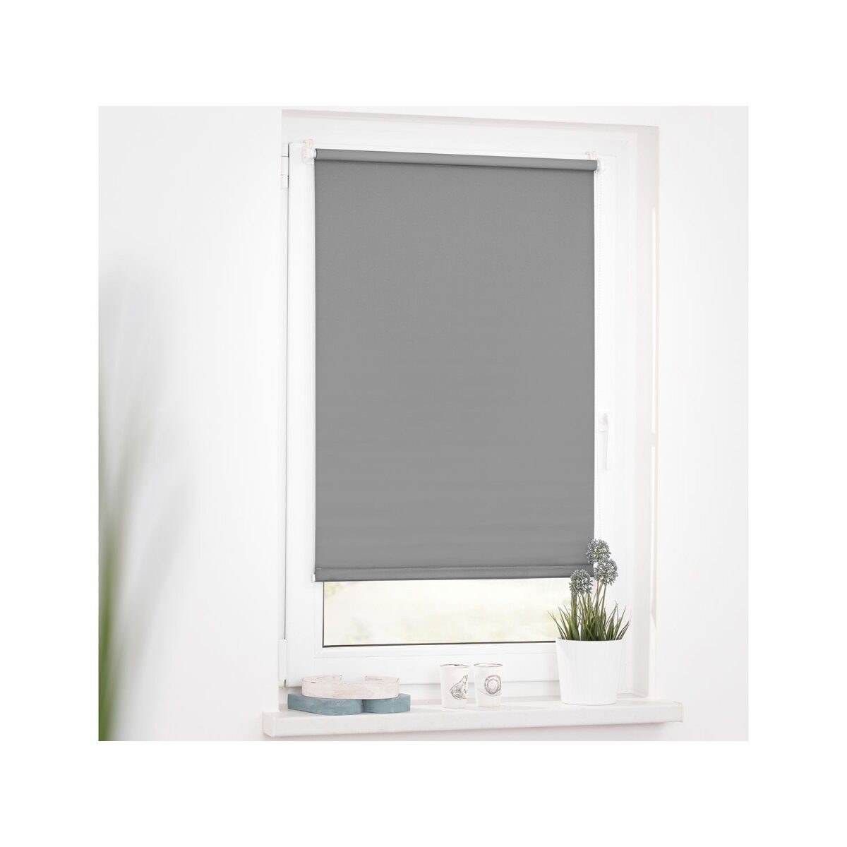 Lichtblick roller blind Klemmfix, no drilling, stretched, darkening, from 45 x 150 cm