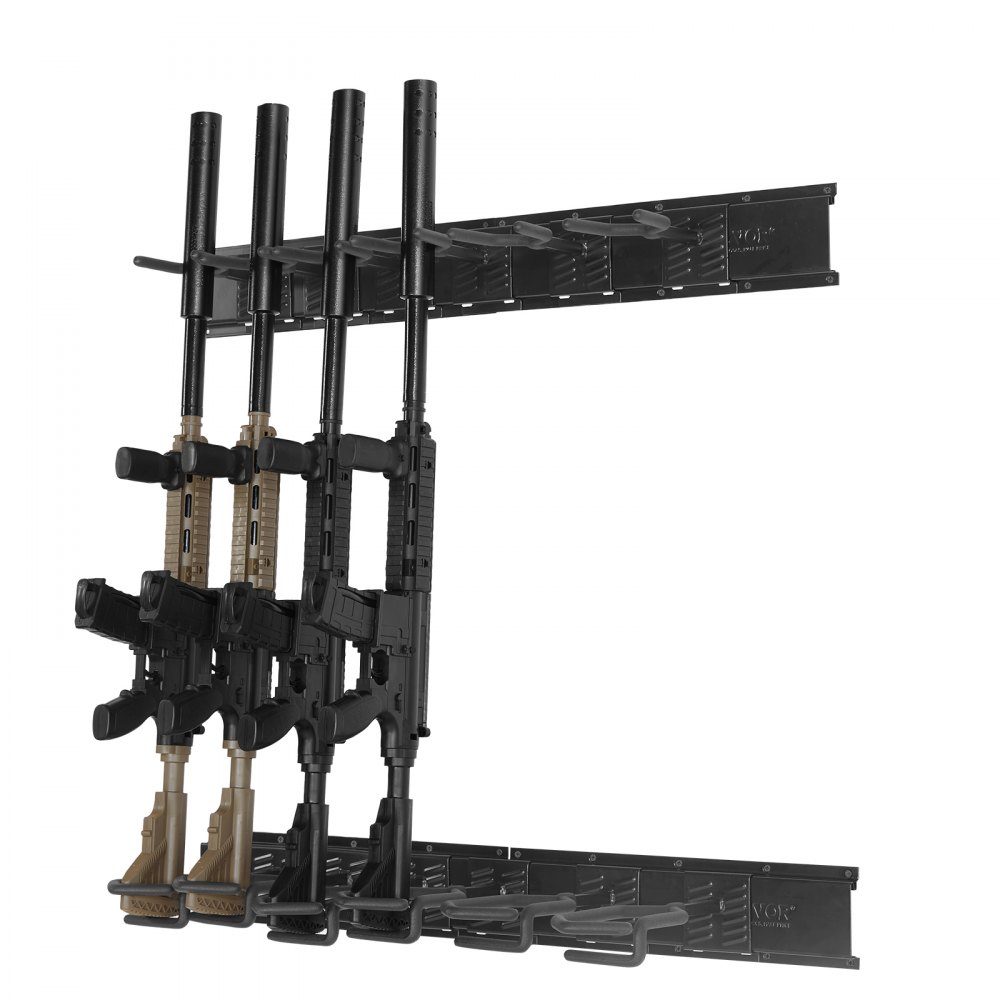 Support d'armes à feu pour le stockage d'armes à feu, 6 fusils, support d'armes à feu, accessoires de sécurité pour carabines et fusils de chasse, support d'armes à feu dans l'armoire à armes, support de fusil de chasse, capacité de charge 180 lb