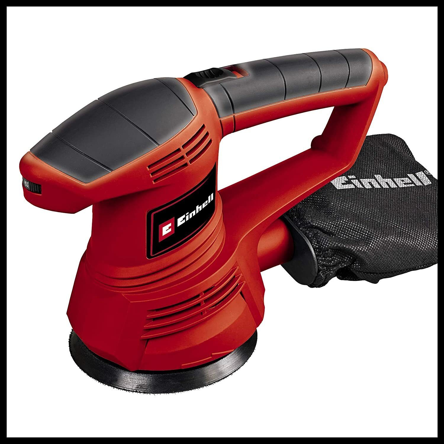 Einhell Exzenterschleifer TC-RS 38 E (380 W, Schleifteller Ø 125 mm, Drehzahlregelung, Staubbeutel, Klett-Schleifpapier)