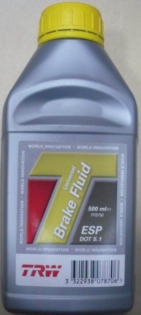 Trw Dot 5.1 0,5l Pfb750 Esp Bremsflüssigkeit