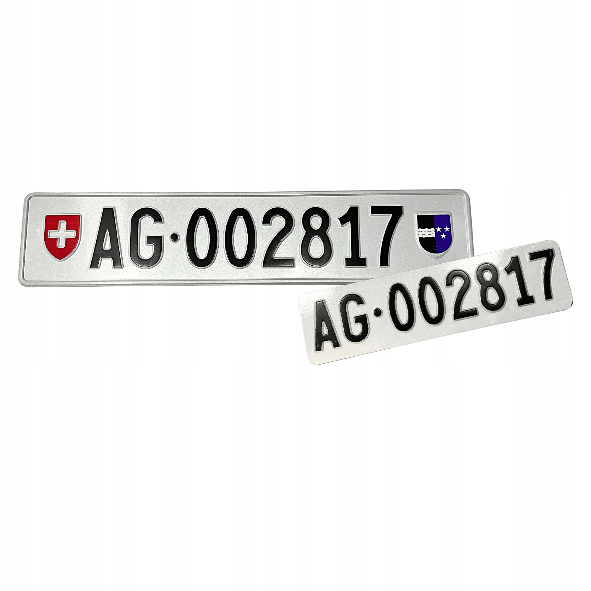 Plaque d'immatriculation de voiture de collection ou d'exposition, à l'origine en relief Suisse Plaque d'immatriculation de voiture de collection ou d'exposition, à l'origine en relief Suisse