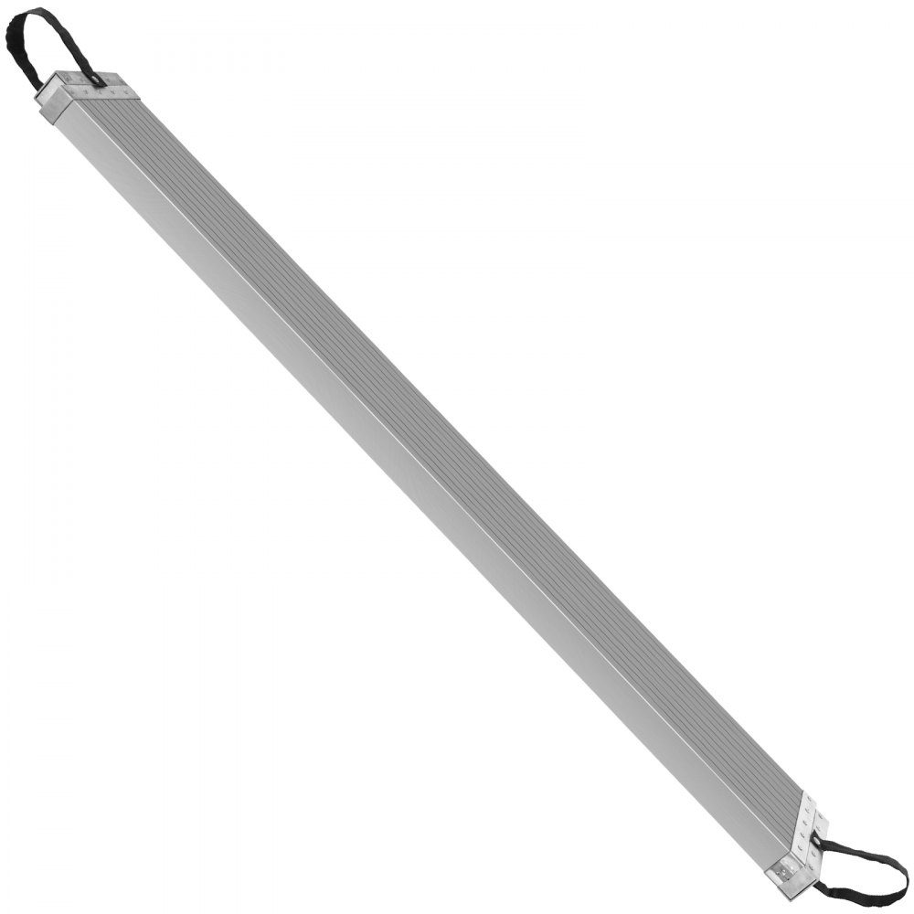 Teleskop-Arbeitsplanke aus Aluminium, 8–12 Fuß, 500 Pfund Tragkraft, 31,8 cm breit, Aluminium-Gerüstbrett, Verlängerung, Bühnenbrett mit rutschfester Plattform, Gerüstleiter-Zubehör