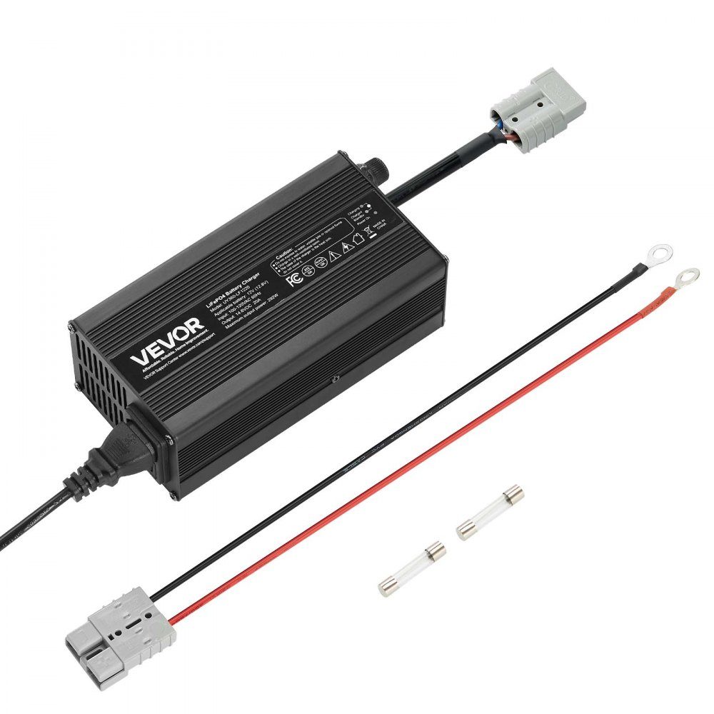 Ładowarka 12 V 20 A Napięcie ładowania 14,6 V DC ze złączem Anderson Wskaźnik LED Aktywacja 0 V dla akumulatorów litowych LiFePO4 do łodzi kempingowych o głębokim cyklu