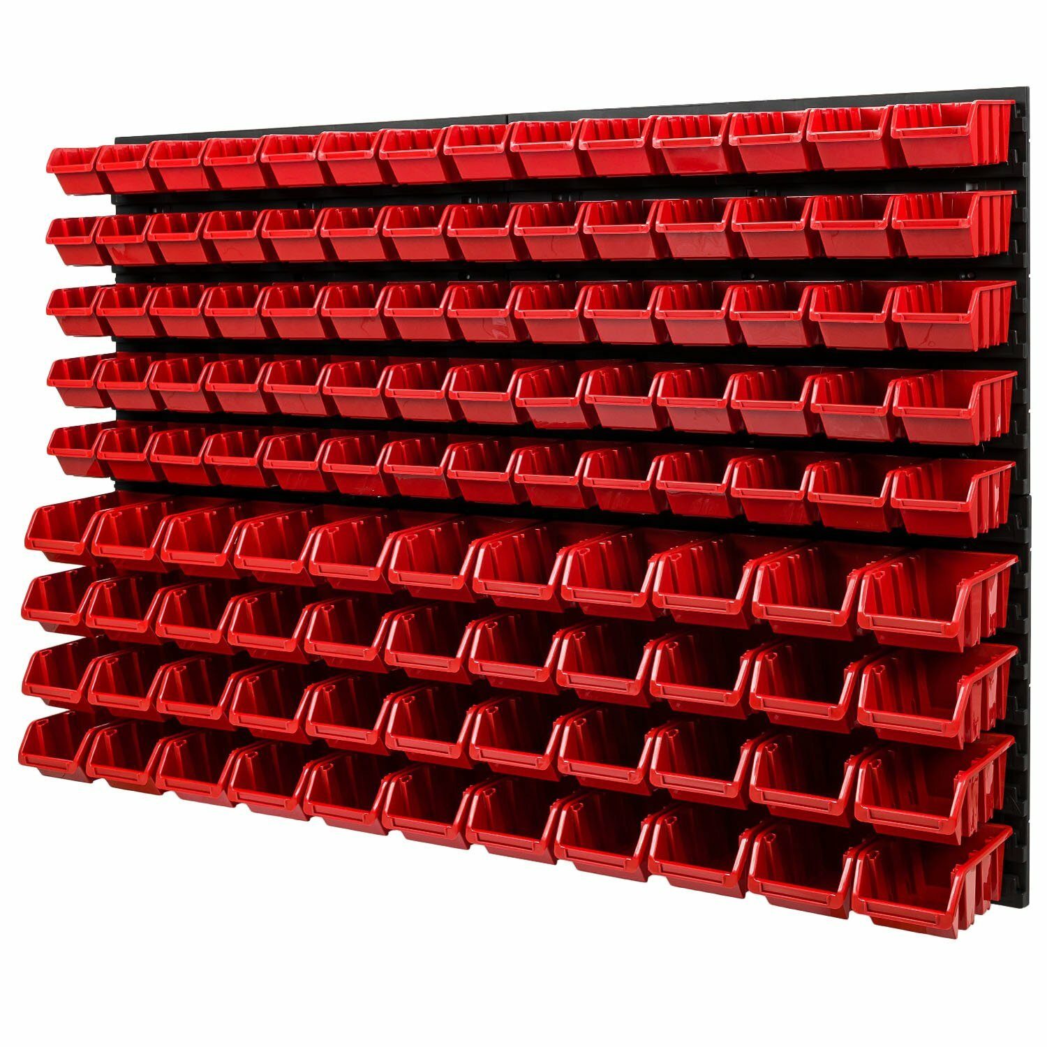 Etagère murale + bacs empilables + porte-outils | Extensible | Etagère d'atelier Etagère de rangement Coffret d'étagères enfichables 1152x780mm