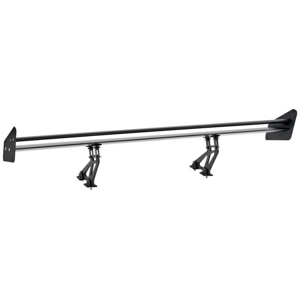 Aileron de voiture GT Wing, aileron universel à double pont de 53,1 pouces, aileron arrière de voiture en aluminium léger réglable, aileron de course BGW/JDM Drift noir