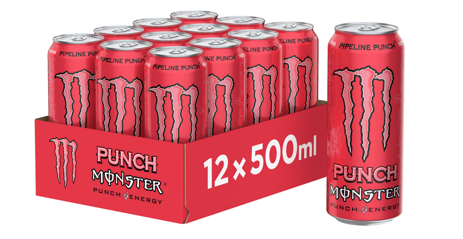 Monster Pipeline Punch - Energetische drank, 0,5l (verpakking van 12)